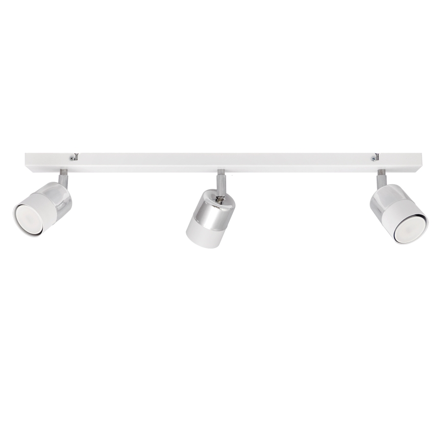 LED Φωτιστικό σποτ LED TUBSSON 3xGU10/4,8W/230V λευκό/γυαλιστερό χρώμιο