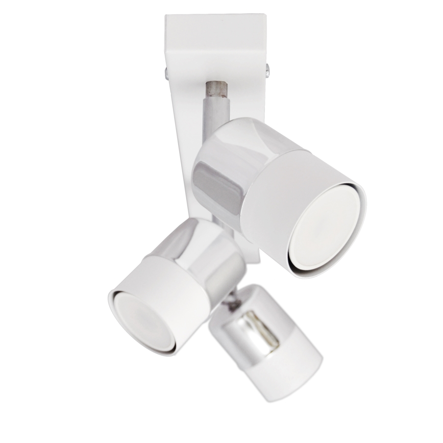 LED Φωτιστικό σποτ LED TUBSSON 3xGU10/4,8W/230V λευκό/γυαλιστερό χρώμιο