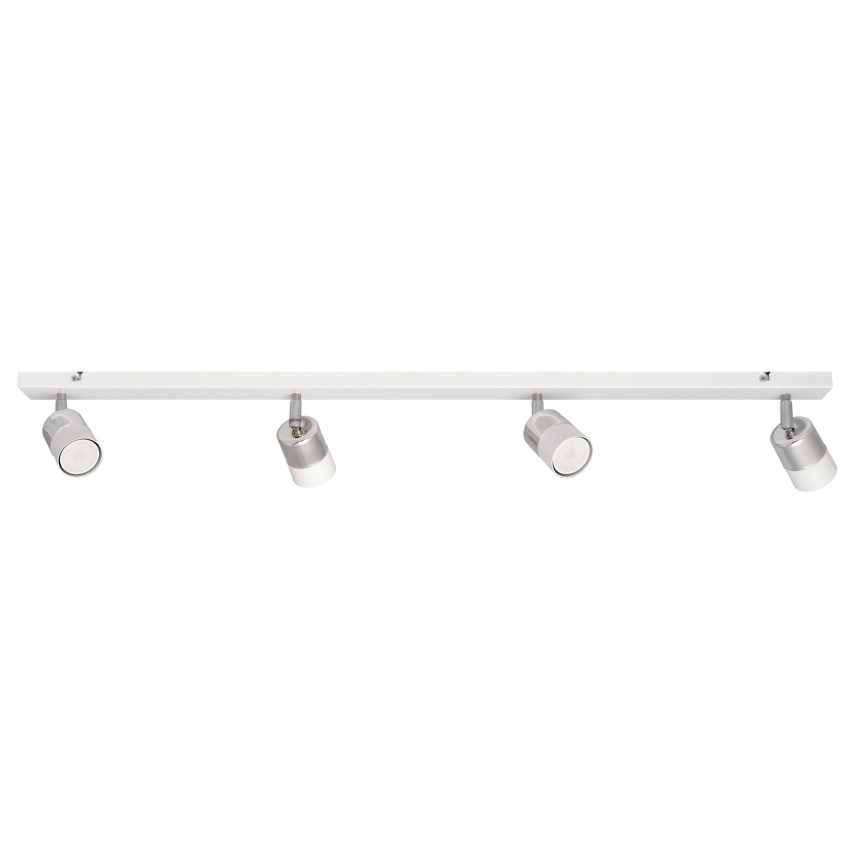 LED Φωτιστικό σποτ LED TUBSSON 4xGU10/4,8W/230V λευκό/γυαλιστερό χρώμιο