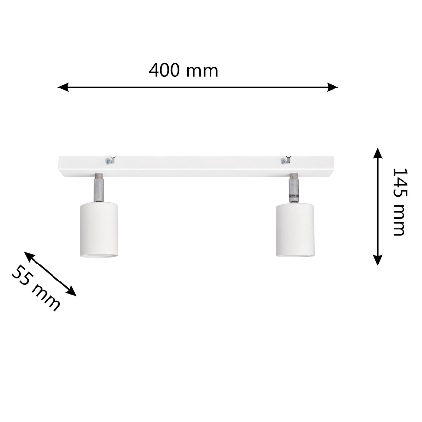 LED Φωτιστικό σποτ LED TUNE 2xGU10/4,8W/230V λευκό