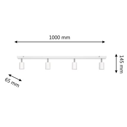 LED Φωτιστικό σποτ LED TUNE 4xGU10/4,8W/230V λευκό