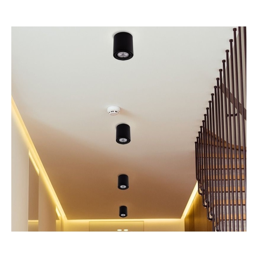 LED Φωτιστικό σποτ TUBA 1xGU10/5W/230V 2700K μαύρο