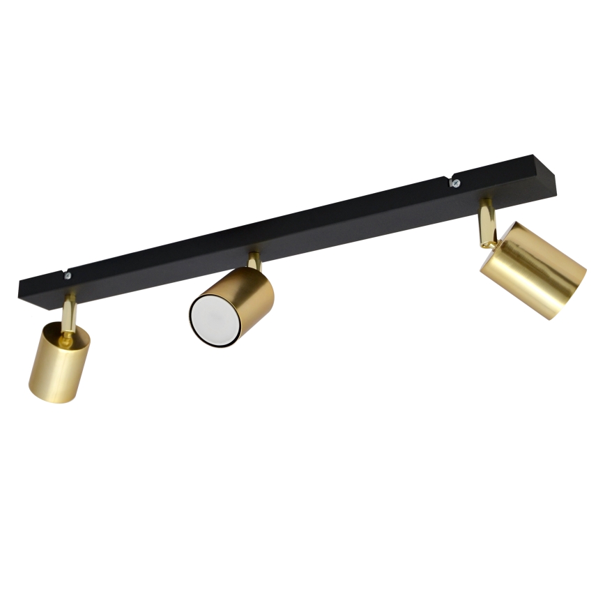 LED Φωτιστικό σποτ TUNE 3xGU10/4,8W/230V χρυσαφί/μαύρο