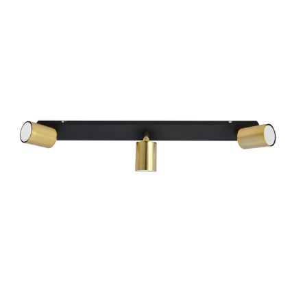 LED Φωτιστικό σποτ TUNE 3xGU10/4,8W/230V χρυσαφί/μαύρο