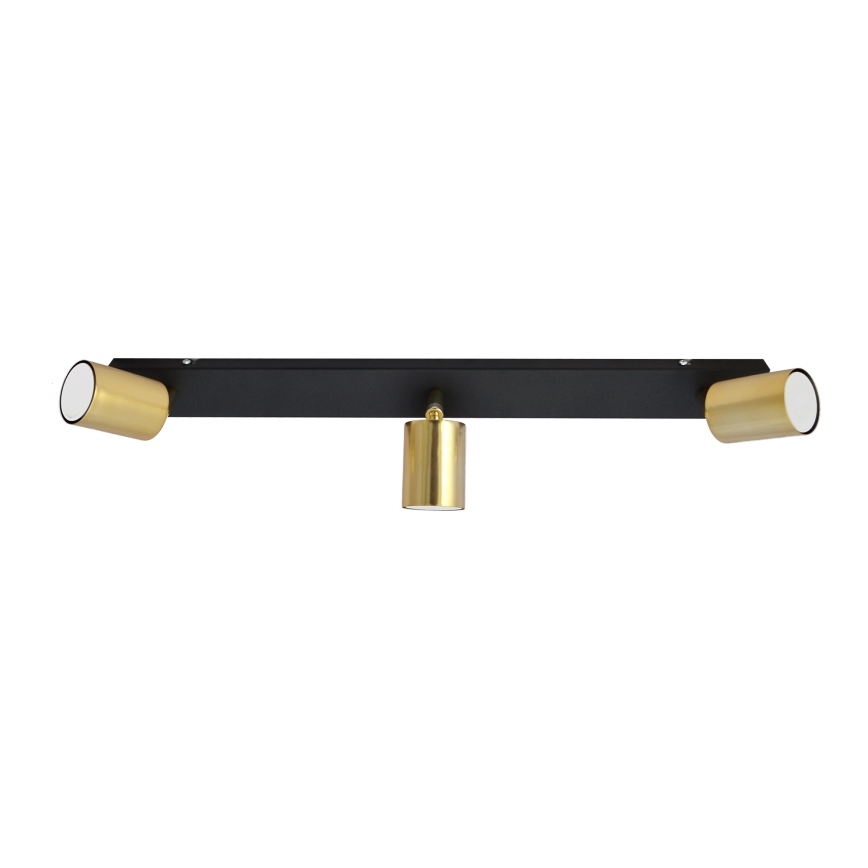 LED Φωτιστικό σποτ TUNE 3xGU10/4,8W/230V χρυσαφί/μαύρο