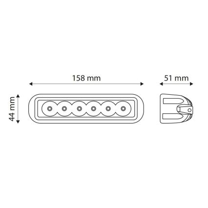 LED Φωτιστικό σποτ αυτοκινήτου EPISTAR LED/18W/10-30V IP67 6000K