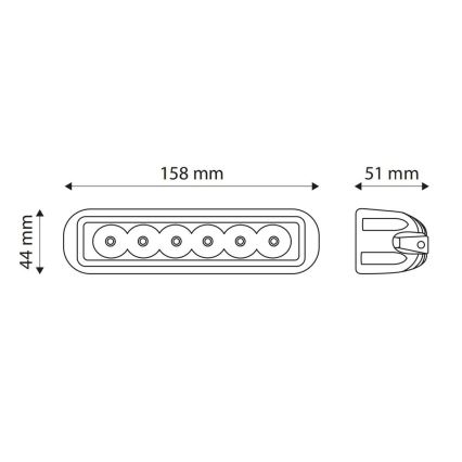 LED Φωτιστικό σποτ αυτοκινήτου EPISTAR LED/18W/10-30V IP67 6000K