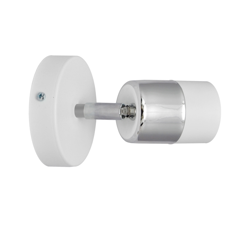 LED Φωτιστικό σποτ τοίχου LED TUBSSON 1xGU10/4,8W/230V λευκό/γυαλιστερό χρώμιο