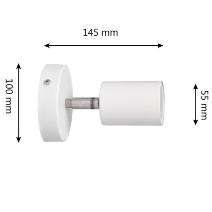 LED Φωτιστικό σποτ τοίχου LED TUNE 1xGU10/4,8W/230V λευκό