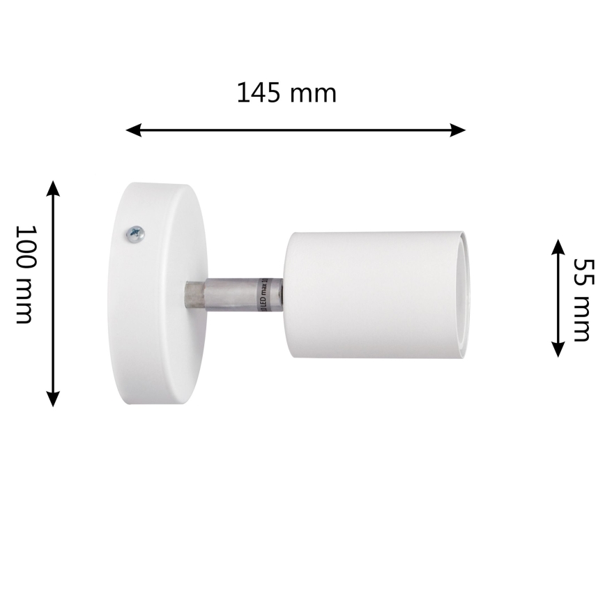 LED Φωτιστικό σποτ τοίχου LED TUNE 1xGU10/4,8W/230V λευκό