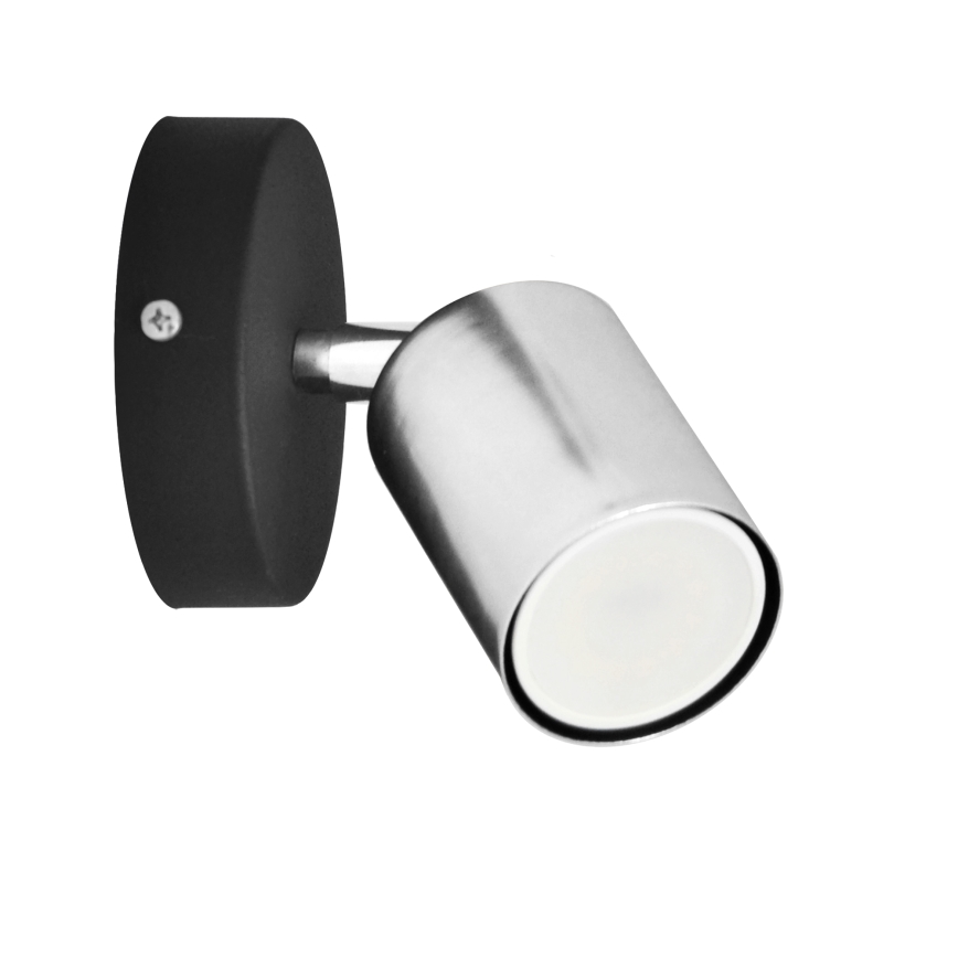 LED Φωτιστικό σποτ τοίχου LED TUNE 1xGU10/4,8W/230V ματ χρώμιο/μαύρο
