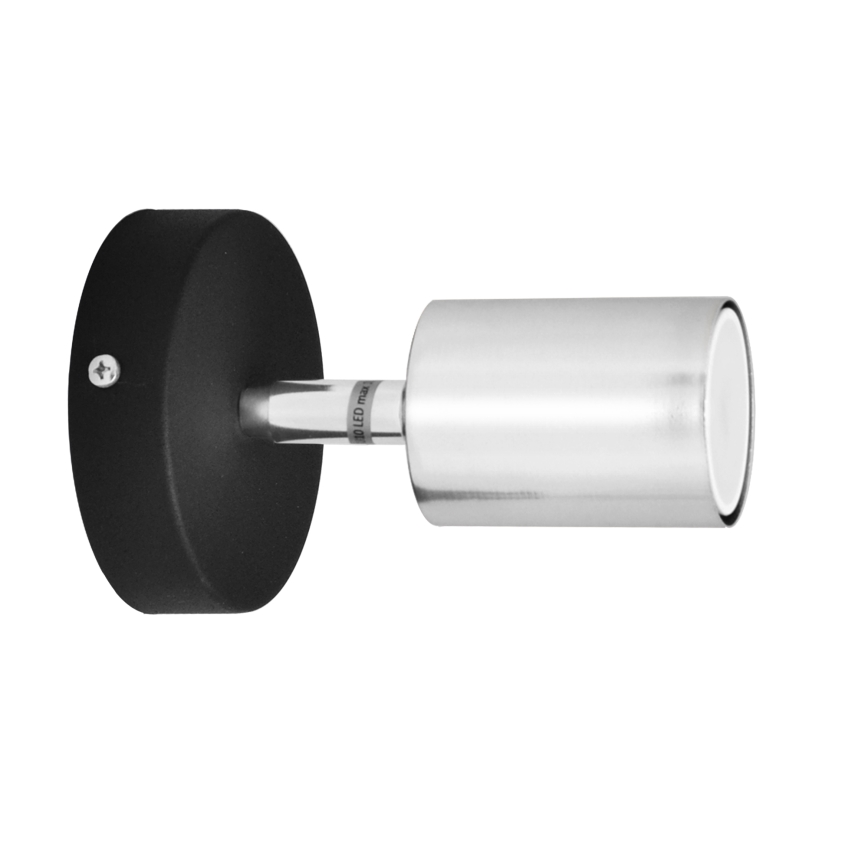 LED Φωτιστικό σποτ τοίχου LED TUNE 1xGU10/4,8W/230V ματ χρώμιο/μαύρο