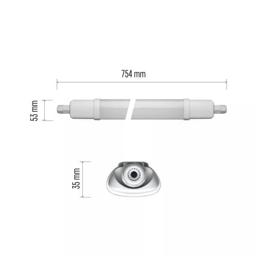 LED Φωτιστικό στεγανό LED/18W/230V IP65 4000K