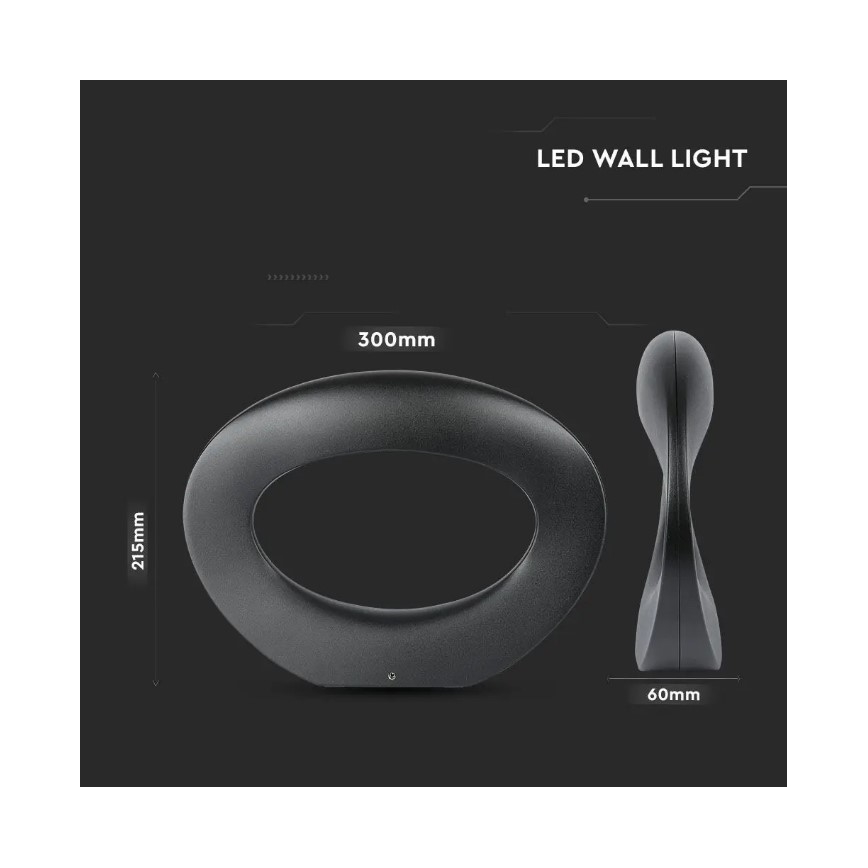 LED Φωτιστικό τοίχου LED/9W/230V