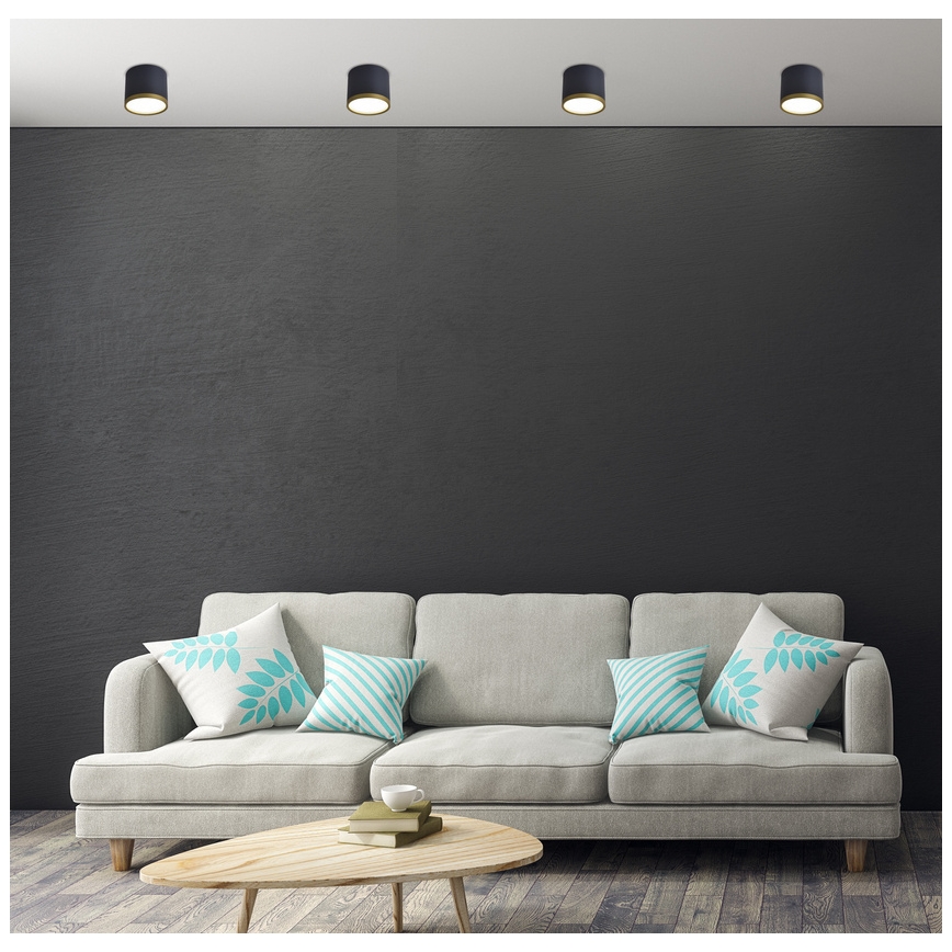 LED Φωτιστικό Τοίχου TUBA LED/9W/230V μαύρο/χρυσό