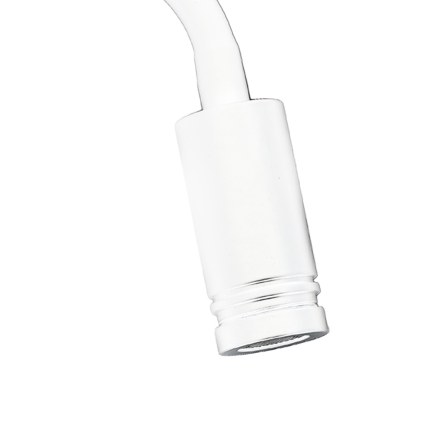 LED Φωτιστικό Τοίχου - Απλίκα με USB BASE 1xLED/8W+1xLED/2W/230V λευκό/ασημί