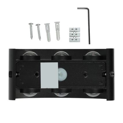 LED Φωτιστικό τοίχου εξωτερικού χώρου 6xLED/6W/230V IP54 4000K μαύρο