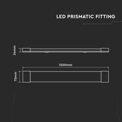 LED Φωτιστικό φθορίου LED/50W/230V 4000K 150 cm λευκό