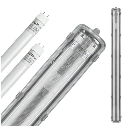 LED Φωτιστικό φθορισμού βαρέως τύπου T8 2xG13/18W/230V 4000K IP65