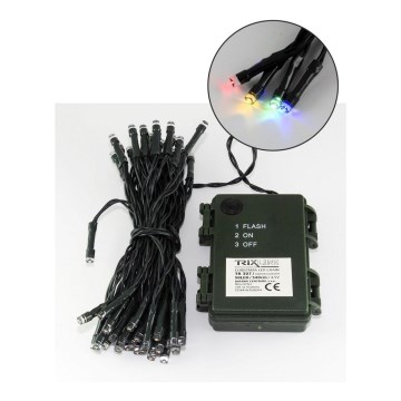 LED Χριστουγεννιάτικα λαμπάκια εξωτερικού χώρου 50xLED/2 λειτουργίες 5,4m IP44 πολύχρωμα