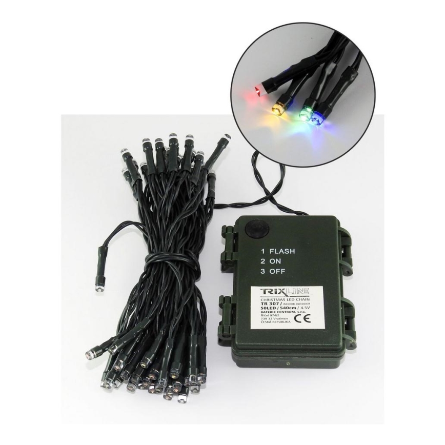 LED Χριστουγεννιάτικα εξωτερικά λαμπάκια 10,8m 100xLED/2 λειτουργίες 10,8m IP44 πολύχρωμα