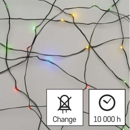 LED χριστουγεννιάτικα εξωτερικά λαμπιόνια 150xLED/20m IP44 πολύχρωμα