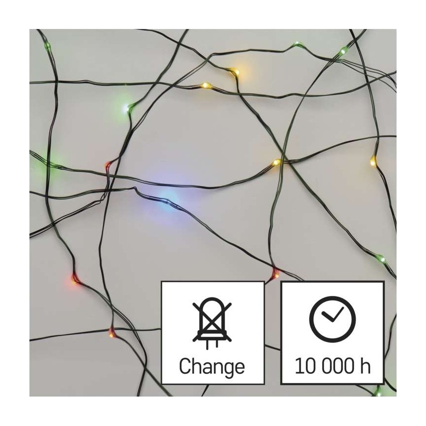 LED χριστουγεννιάτικα εξωτερικά λαμπιόνια 150xLED/20m IP44 πολύχρωμα