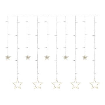 LED χριστουγεννιάτικη κουρτίνα 115xLED/1,35W 6,85x1,05 m θερμό λευκό