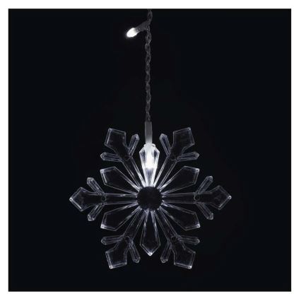 LED Χριστουγεννιάτικη κουρτίνα 60xLED/1,35W 635x50 cm ψυχρό λευκό