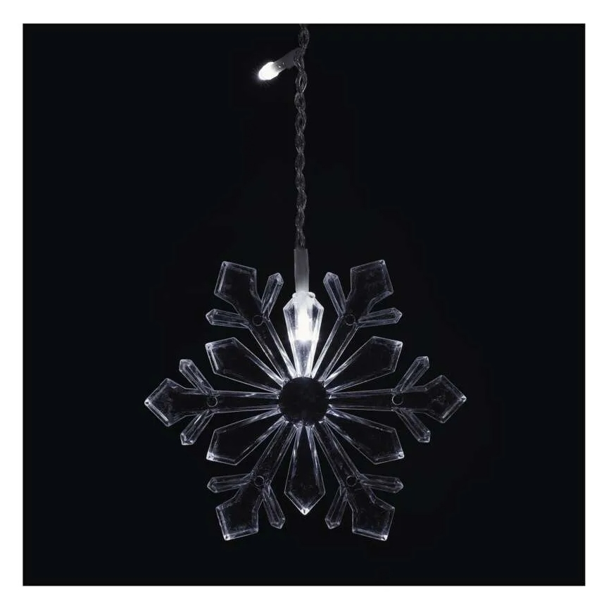 LED Χριστουγεννιάτικη κουρτίνα 60xLED/1,35W 635x50 cm ψυχρό λευκό