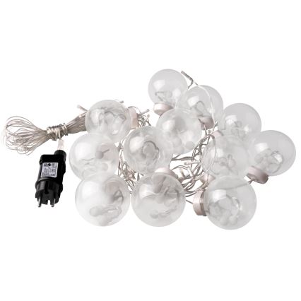 LED χριστουγεννιάτικη κουρτίνα WISH BALLS 108xLED/8 λειτουργιών 4,5 m θερμό λευκό