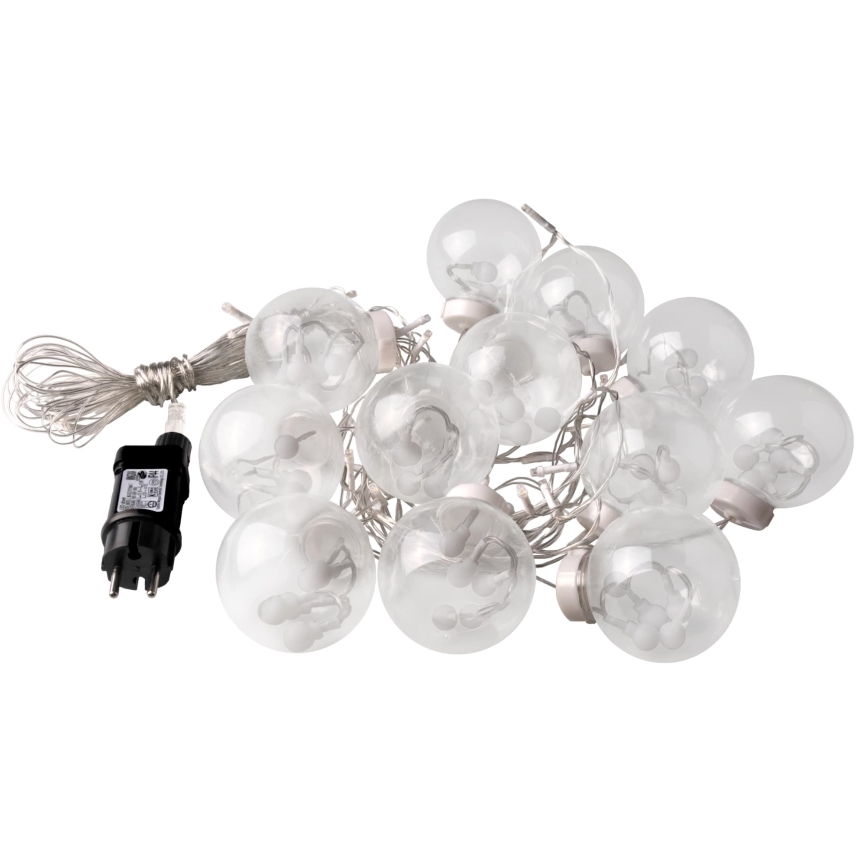 LED χριστουγεννιάτικη κουρτίνα WISH BALLS 108xLED/8 λειτουργιών 4,5 m θερμό λευκό