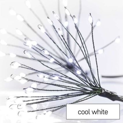 LED Χριστουγεννιάτικη γιρλάντα 150xLED/5,35m σε ψυχρό λευκό