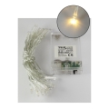 LED Χριστουγεννιάτικη γιρλάντα 20xLED/2 λειτουργίες 2,4m θερμό λευκό