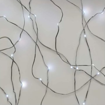 LED Χριστουγεννιάτικη γιρλάντα 20xLED/2xAA 2,4m ψυχρό λευκό