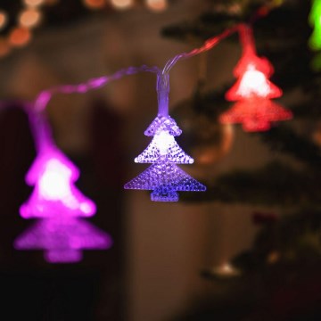 LED Χριστουγεννιάτικη γιρλάντα 20xLED/3xAA 2,3m πολύχρωμη