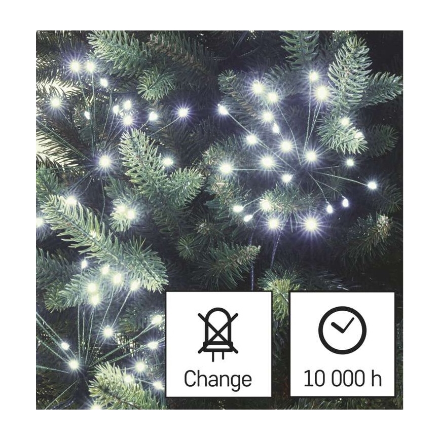 LED Χριστουγεννιάτικη γιρλάντα 300xLED/8,2m ψυχρό λευκό
