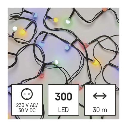 LED Χριστουγεννιάτικη γιρλάντα 300xLED/8 λειτουργιών 35m IP44 θερμό λευκό