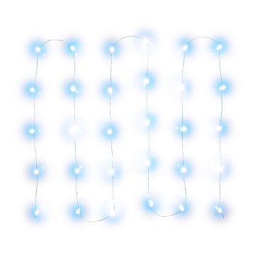 LED Χριστουγεννιάτικη γιρλάντα 30xLED/3xAA 3,3m ψυχρό λευκό