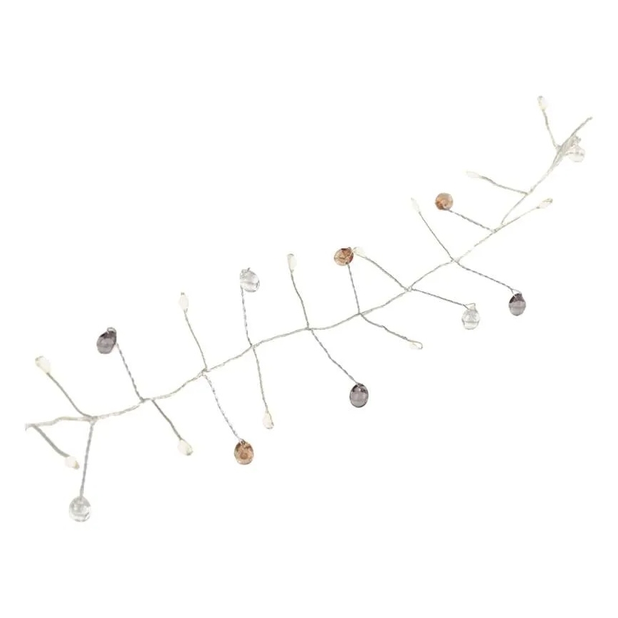 LED Χριστουγεννιάτικη γιρλάντα 40xLED/3xAA 1,5 m ζεστό λευκό