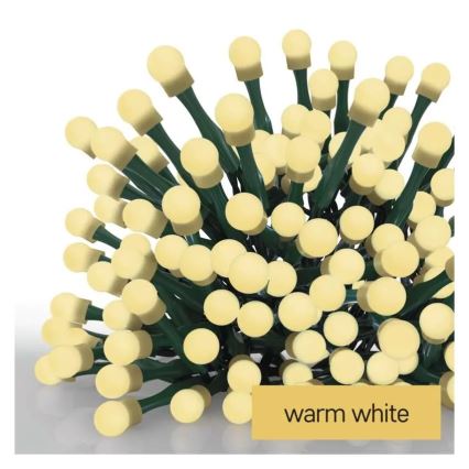 LED Χριστουγεννιάτικη γιρλάντα 80xLED/230V/8 λειτουργίες 13m IP44 θερμό λευκό