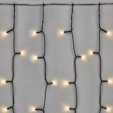 LED χριστουγεννιάτικη γιρλάντα εξωτερικού χώρου 100xLED/1x2m IP44 θερμό λευκό