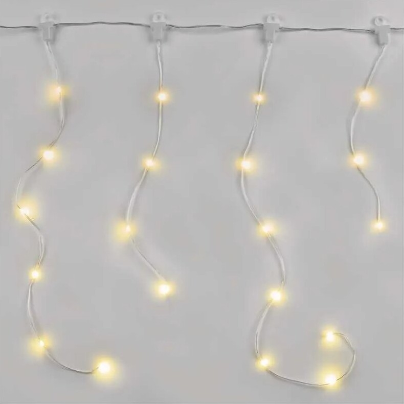 LED χριστουγεννιάτικη γιρλάντα εξωτερικού χώρου 100xLED/8 λειτουργίες 7,9x0,7m IP44 ζεστό λευκό