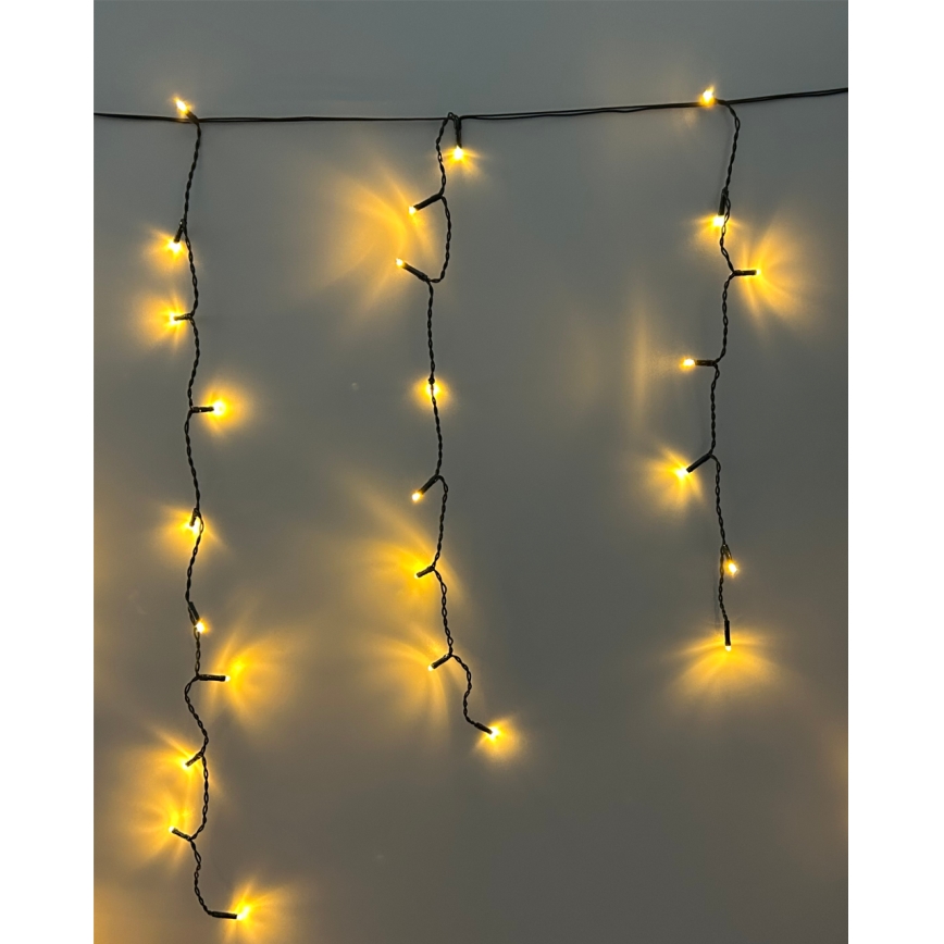 LED χριστουγεννιάτικη γιρλάντα εξωτερικού χώρου 200xLED/230V 7,6 m IP44 μαύρη