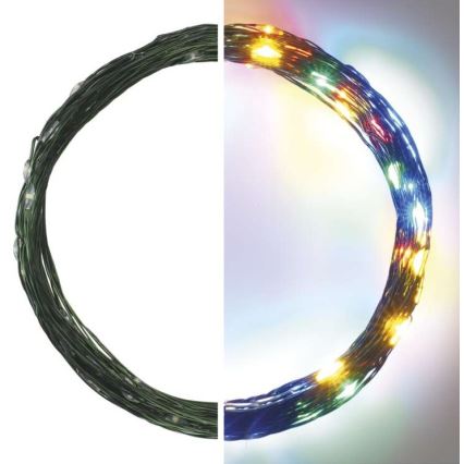LED χριστουγεννιάτικη γιρλάντα εξωτερικού χώρου 75xLED/12,5m IP44 πολύχρωμη