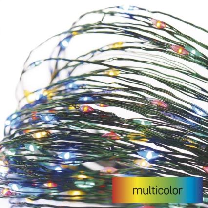 LED χριστουγεννιάτικη γιρλάντα εξωτερικού χώρου 75xLED/12,5m IP44 πολύχρωμη