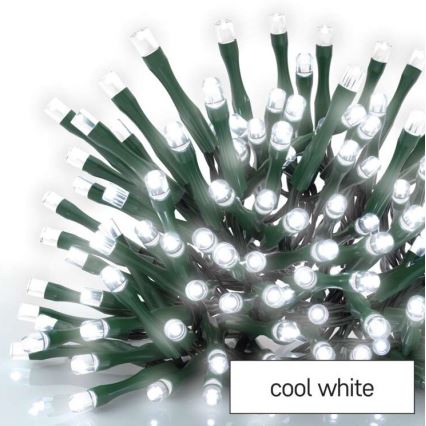 LED Χριστουγεννιάτικη εξωτερική αλυσίδα 180xLED/8 λειτουργίες 23m IP44 ψυχρό λευκό