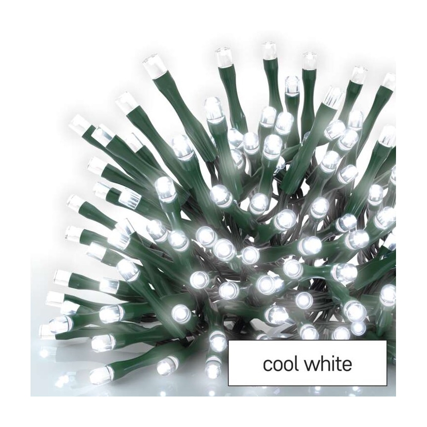 LED Χριστουγεννιάτικη εξωτερική αλυσίδα 180xLED/8 λειτουργίες 23m IP44 ψυχρό λευκό