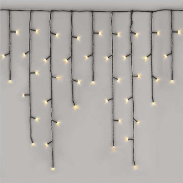 LED Χριστουγεννιάτικη εξωτερική αλυσίδα 200xLED/8 λειτουργίες 8,6m IP44 θερμό λευκό