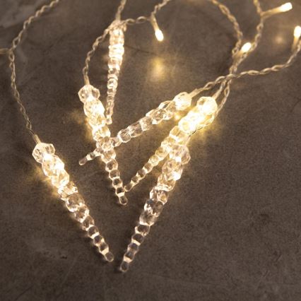 LED Χριστουγεννιάτικη εξωτερική κουρτίνα 180xLED 3,5x0,7 m IP44 ζεστό λευκό